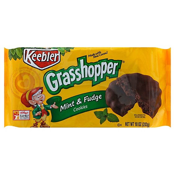 Keebler Grasshopper Cookies Mint & Fudge - 10 Oz