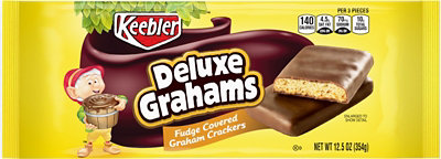 Keebler Crackers Grahams Deluxe Fudge Covered - 12.5 Oz - Image 1