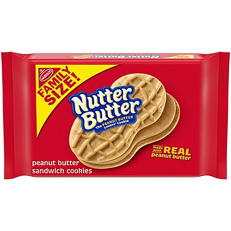 Nutter Butter Cookies Sandwich Peanut Butter Family Size! - 16 Oz