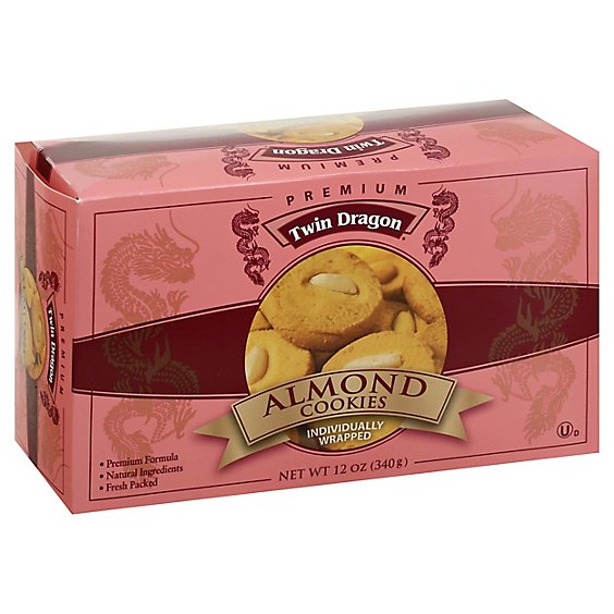 Twin Dragon Almond Dragon Cookies - 8 Oz