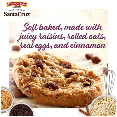 Pepperidge Farm Santa Cruz Soft Baked Oatmeal Raisin Cookies - 8.6 Oz - Image 2