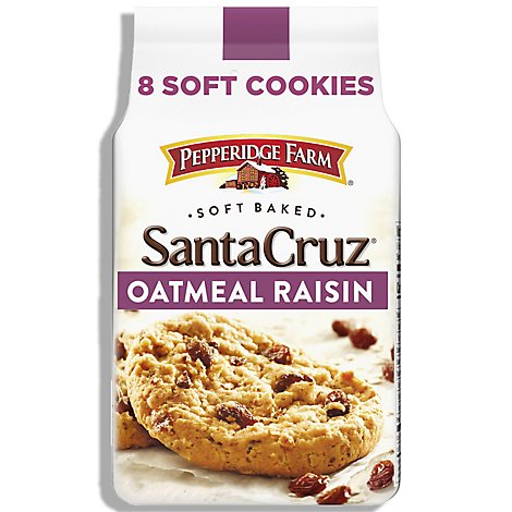 Pepperidge Farm Cookies Soft Baked Oatmeal Raisin Santa Cruz - 8.6 Oz