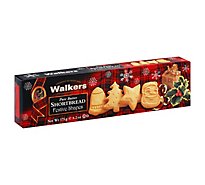 Walkers Shortbread Pure Butter Festives Shapes Box - 6.2 Oz