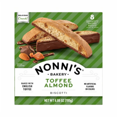 Nonnis Biscotti Toffee Almond 8 Count - 6.88 Oz - Image 1