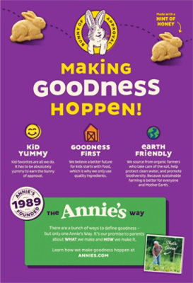 Annies Homegrown Bunny Grahams Graham Snacks Organic Baked Honey - 7.5 Oz - Image 6