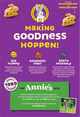 Annies Homegrown Bunny Grahams Graham Snacks Organic Baked Chocolate Chip - 7.5 Oz - Image 6