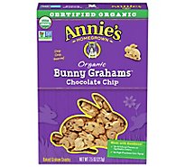 Annies Homegrown Bunny Grahams Graham Snacks Organic Baked Chocolate Chip - 7.5 Oz
