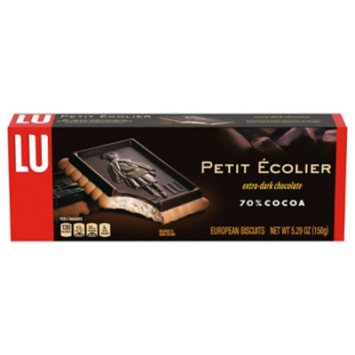 LU Petit Ecolier Biscuits European Extra-Dark Chocolate - 5.29 Oz