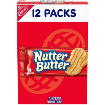 Nutter Butter Cookies Sandwich Peanut Butter - 12-1.9 Oz