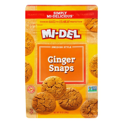 MI-DEL Cookies Ginger Snaps Swedish-Style - 10 Oz - Image 1