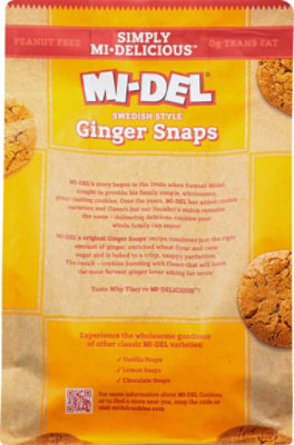 MI-DEL Cookies Ginger Snaps Swedish-Style - 10 Oz - Image 6