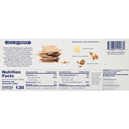 Jules Destrooper Cookies Almond Thins - 3.52 Oz - Image 6