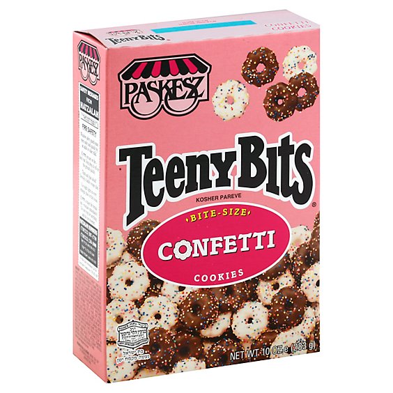 Paskesz Tiny Bits Confetti Cookies - 10 Oz