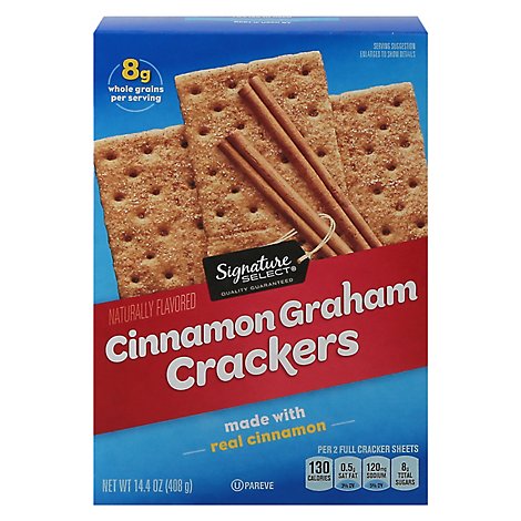 Signature SELECT Crackers Graham Cinnamon - 14.4 Oz