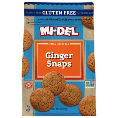 MI-DEL Cookies Ginger Snaps Swedish Style - 8 Oz - Image 1