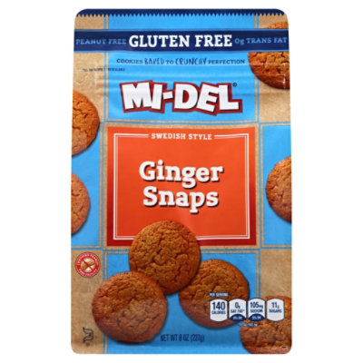 MI-DEL Cookies Ginger Snaps Swedish Style - 8 Oz