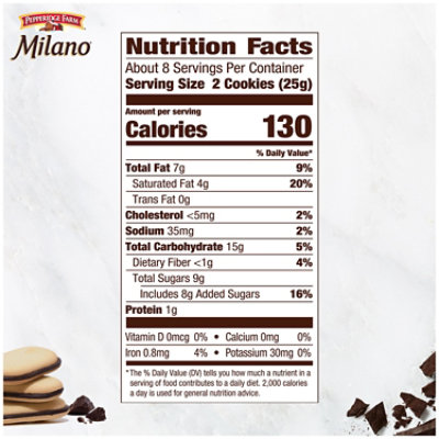 Pepperidge Farm Milano Raspberry Flavored Chocolate Cookies - 7 Oz - Image 4