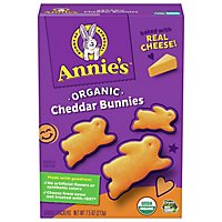 Annies Homegrown Cheddar Bunnies Crackers Organic Baked Snack - 7.5 Oz - Image 1