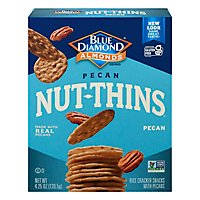 Blue Diamond Nut Thins Cracker Snacks Pecan Nut & Rice - 4.25 Oz - Image 3