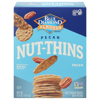 Blue Diamond Nut Thins Cracker Snacks Pecan Nut & Rice - 4.25 Oz - Image 3