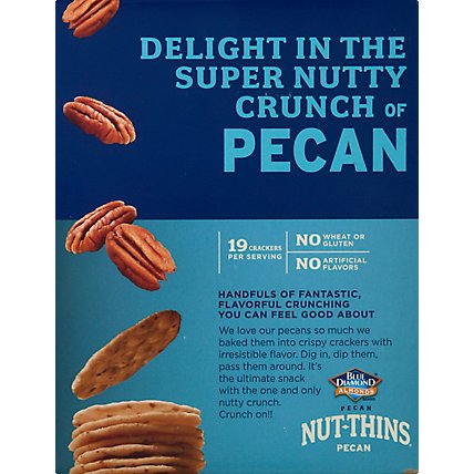 Blue Diamond Nut Thins Cracker Snacks Pecan Nut & Rice - 4.25 Oz - Image 6