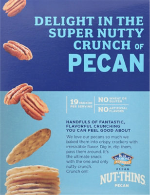 Blue Diamond Nut Thins Cracker Snacks Pecan Nut & Rice - 4.25 Oz - Image 6