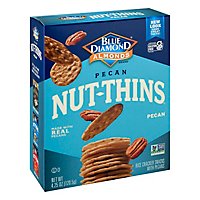 Blue Diamond Nut Thins Cracker Snacks Pecan Nut & Rice - 4.25 Oz - Image 1