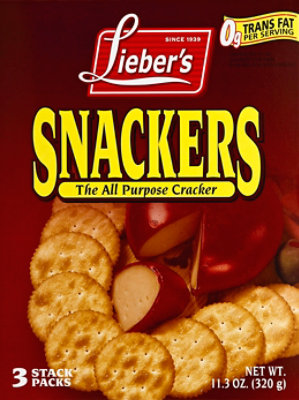 Liebers Snackers Crackers - 12 Oz - Image 1