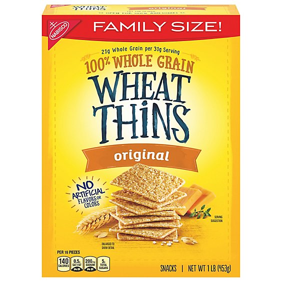Wheat Thins Snacks Original Family Size! - 16 Oz