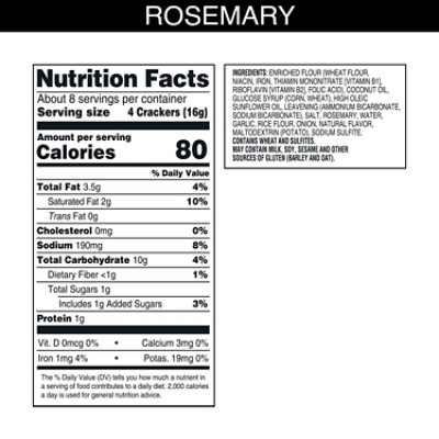 Carrs Crackers Rosemary Baked Snack Crackers - 5 Oz - Image 3