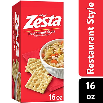 Kellogg's Zesta Saltine Crackers - Original - 16 oz - 1 Box Kellogg's Zesta Saltine Crackers - Original - 16 oz - 1 Box