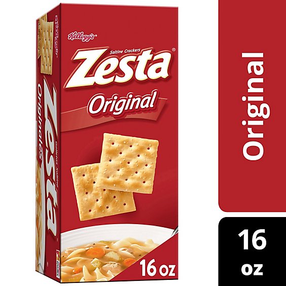 Zesta Saltine Crackers For Snacks Soup and Salad Original - 16 Oz