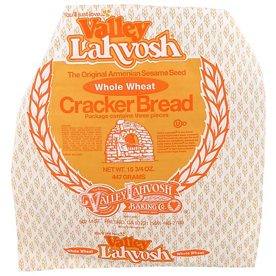 Valley Lahvosh Crackers Large Wheat - 15.75 Oz