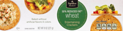 Signature SELECT Crackers Entertaining Reduced Fat Wheat - 8 Oz - Image 2