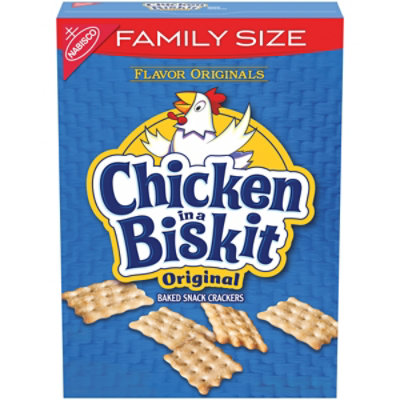 Chicken in a Biskit Original Baked Snack Crackers Family Size - 12 Oz - Image 1