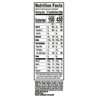RITZ Crackers Sandwiches Bits Peanut Butter Big Bag - 3 Oz - Image 4
