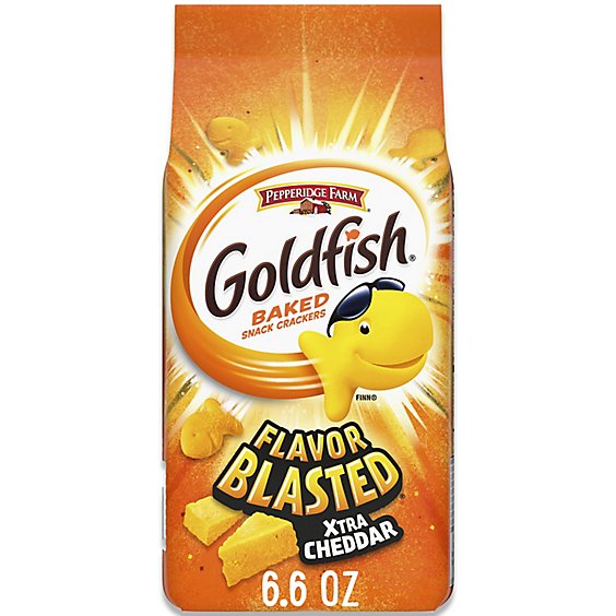 Pepperidge Farm Goldfish Flavor Blasted Xtra Cheddar Cheese Crackers - 6.6 Oz