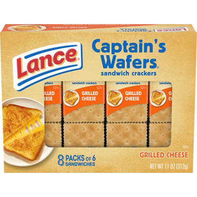 Lance Captain's Grilled Cheese Sandwich Crackers - 8 Ct - 1.37 Oz - Image 1