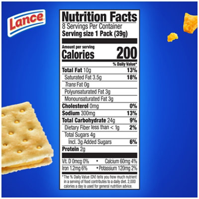 Lance Captain's Grilled Cheese Sandwich Crackers - 8 Ct - 1.37 Oz - Image 4