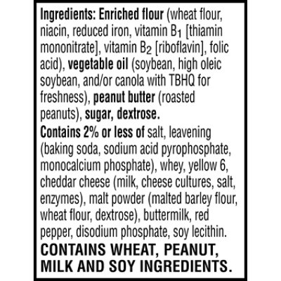 Keebler Sandwich Crackers Cheese and Peanut Butter Single Serve Snack Crackers 8 Count - 11 Oz - Image 8