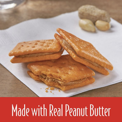 Keebler Sandwich Crackers Cheese and Peanut Butter Single Serve Snack Crackers 8 Count - 11 Oz - Image 2