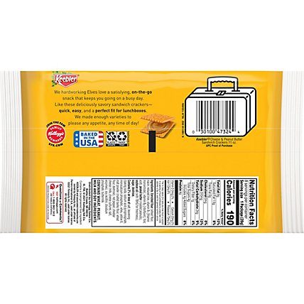 Keebler Sandwich Crackers Cheese and Peanut Butter 8 Count - 11 Oz  - Image 4