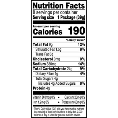 Keebler Sandwich Crackers Cheese and Peanut Butter Single Serve Snack Crackers 8 Count - 11 Oz - Image 7