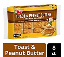 Keebler Toast & Peanut Butter Sandwich Crackers 8 Count - 11 Oz