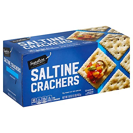 Signature SELECT Crackers Saltine - 16 Oz - Image 1