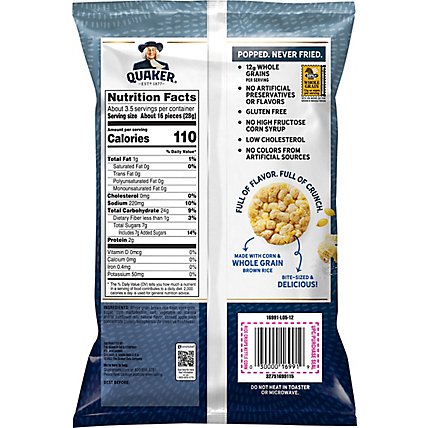 Quaker Popped Rice Crisps Gluten Free Kettle Corn - 3.52 Oz - Image 6