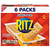 RITZ Handi Snacks Crackers n Cheese Dip - 6-0.95 Oz - Image 2
