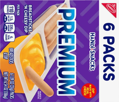 Handi Snacks Breadsticks N Cheese Dip Premium Snack Packs - 6-1.09 Oz - Image 6