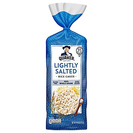 Quaker Rice Cakes Gluten Free Lightly Salted - 4.47 Oz - Image 1
