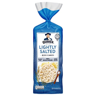 Quaker Rice Cakes Gluten Free Lightly Salted - 4.47 Oz